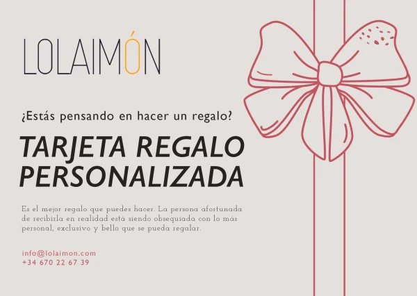 Tarjeta regalo personalizada